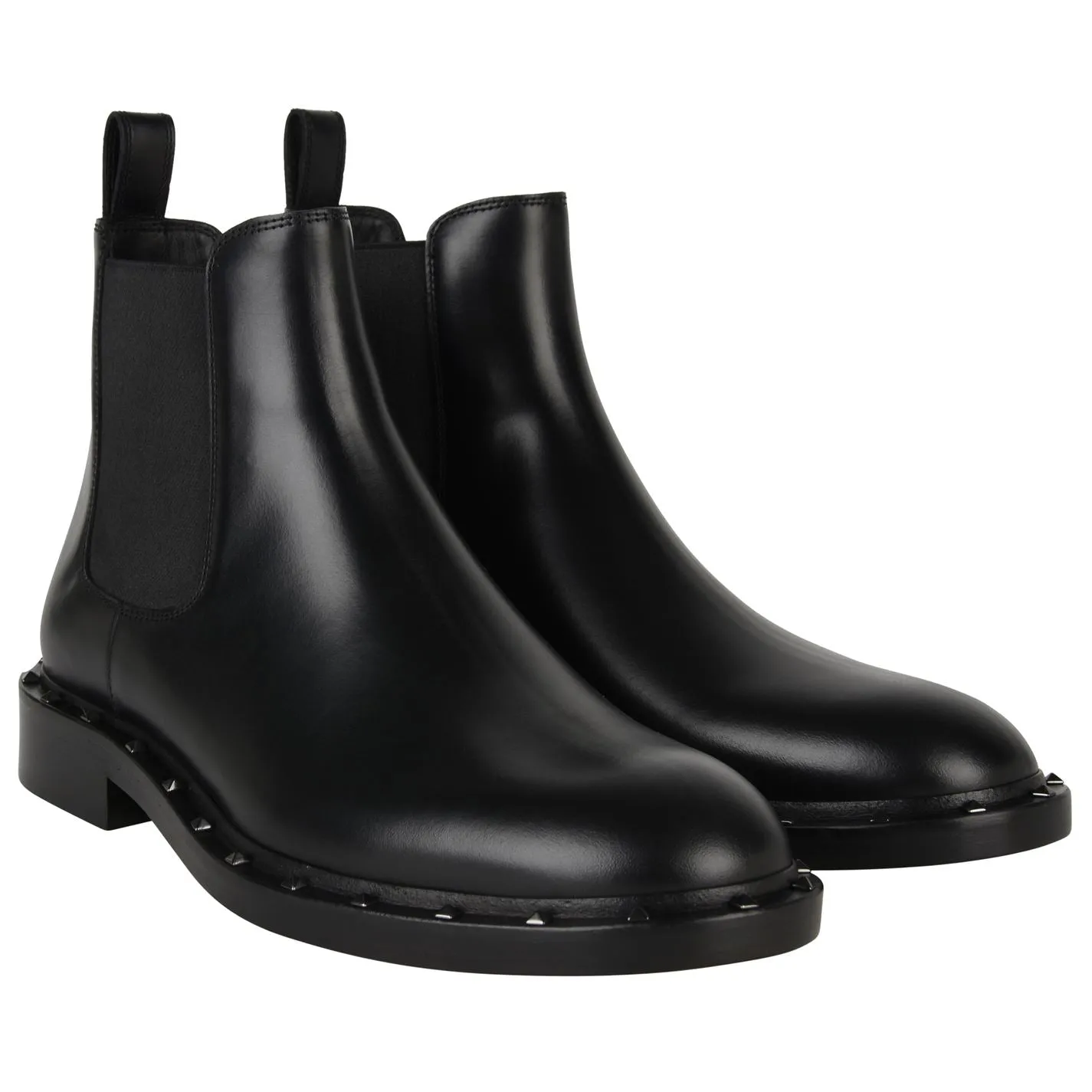 Valentino Garavani Men's Studded Chelsea Boots - BLACK