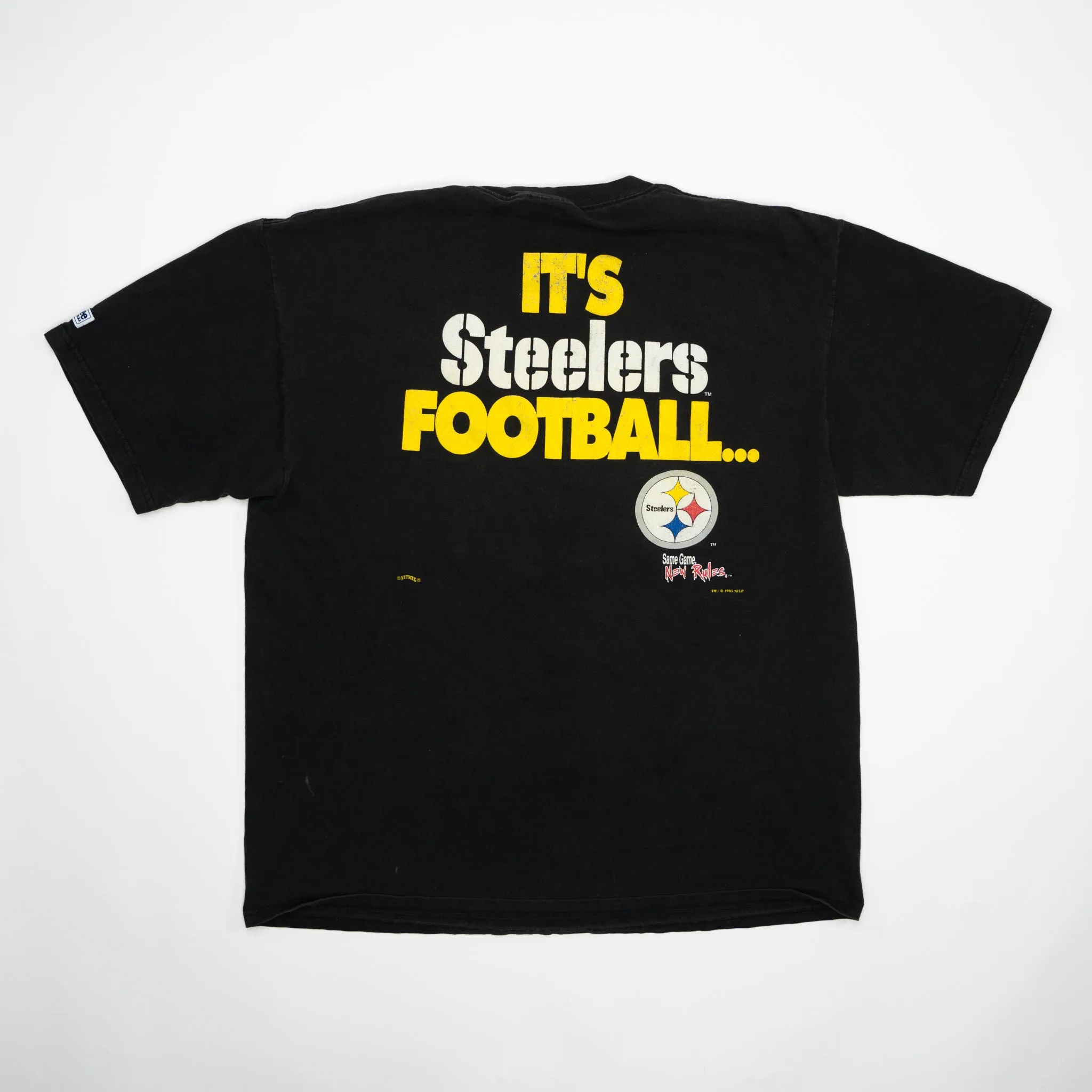 Vintage '95 Black 'Its Steelers Football x Lee Sports Tee (L)