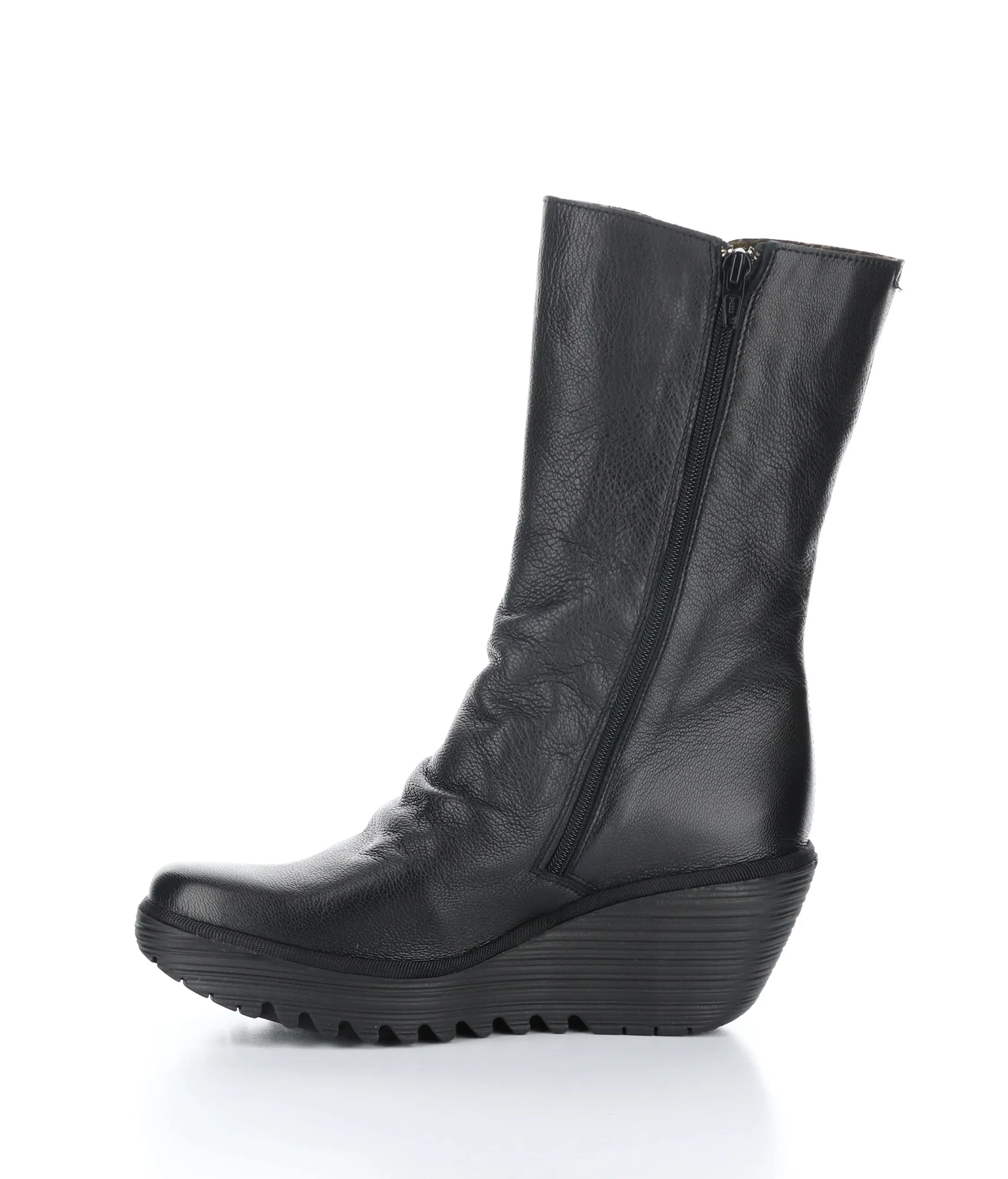 YEMY408FLY 000 BLACK Round Toe Boots